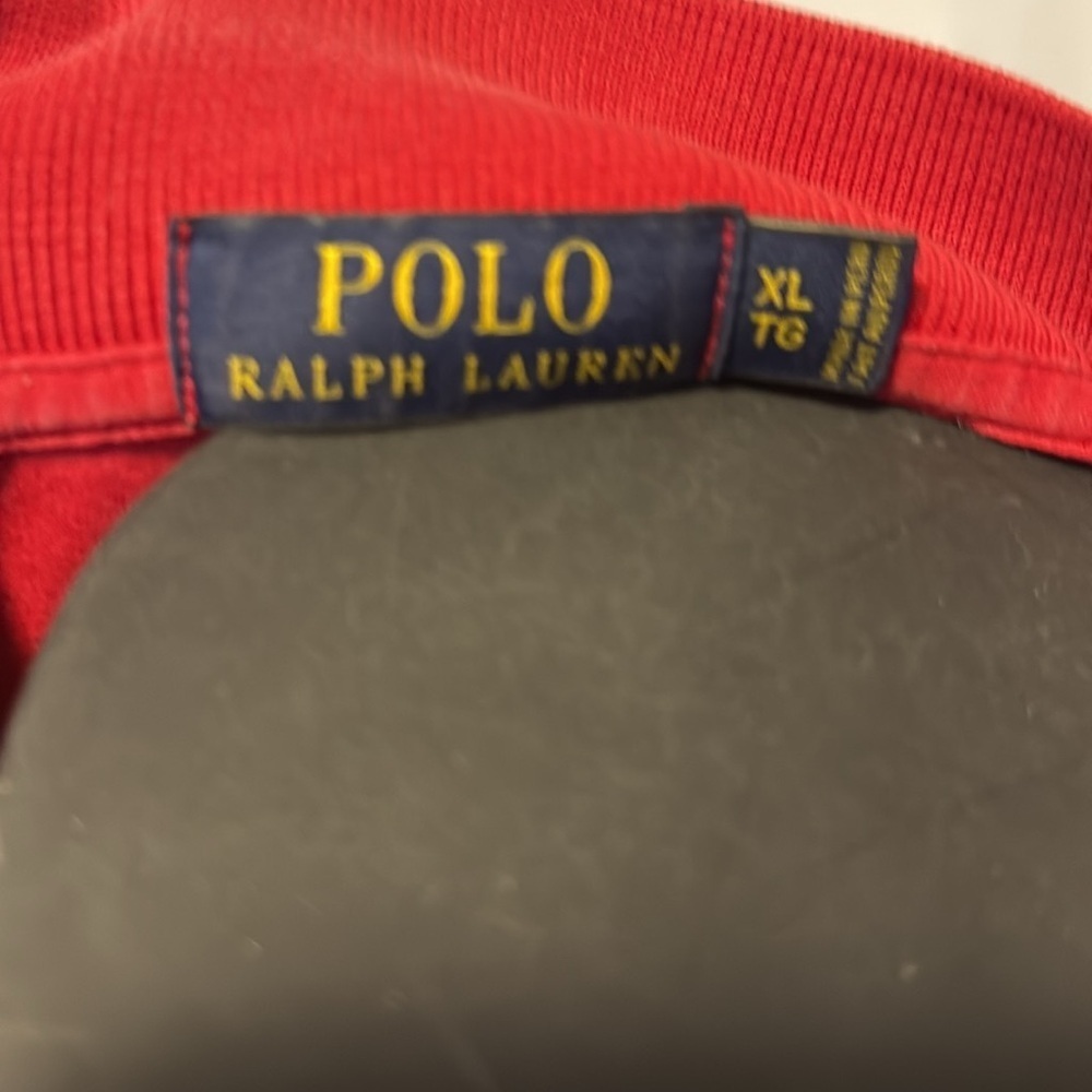 Polo by Ralph Lauren Men's Red Polo Shirt size XL EA017 - Picture 3 of 8